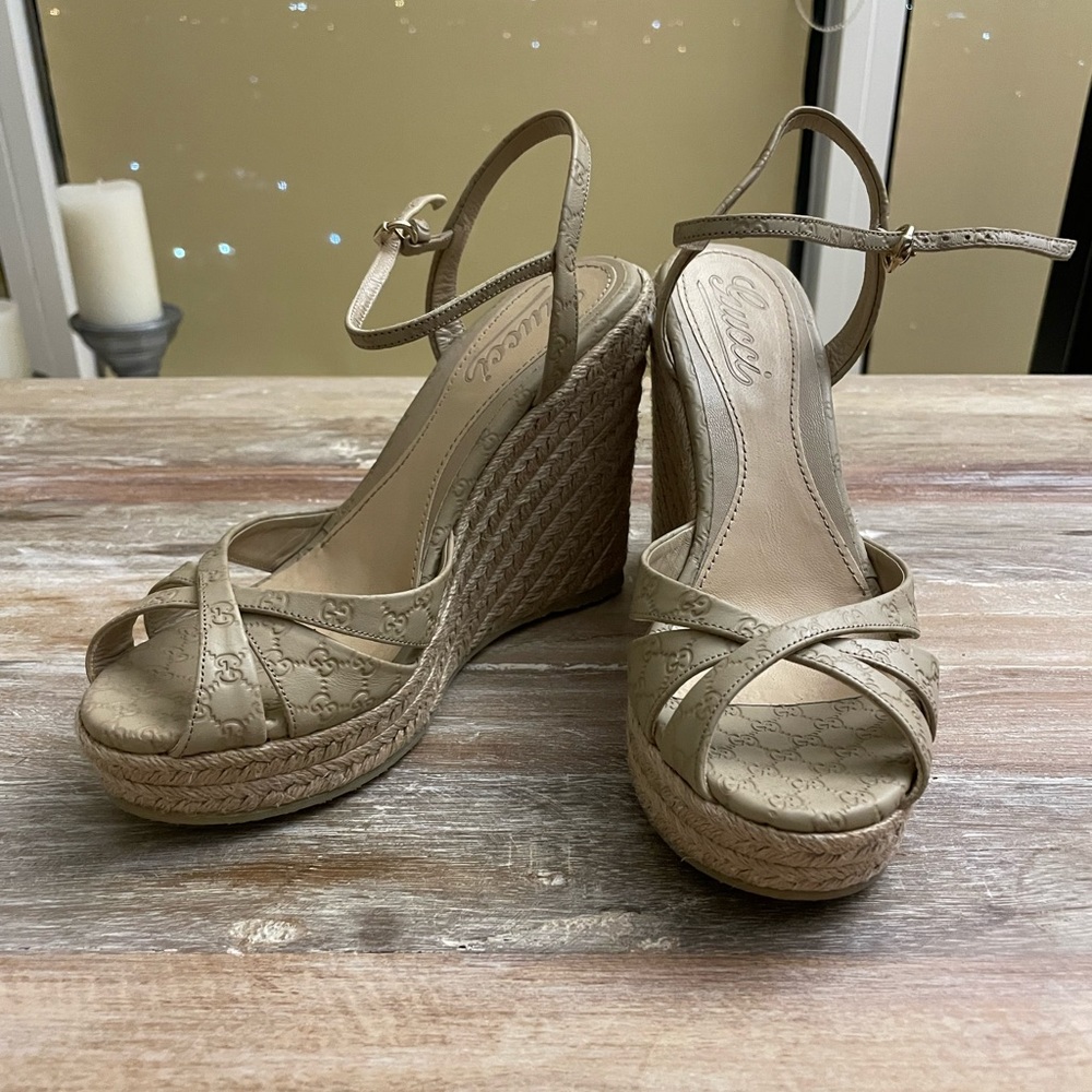 Gucci platform espadrille
